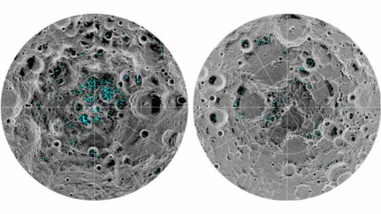 月球表面存在水冰